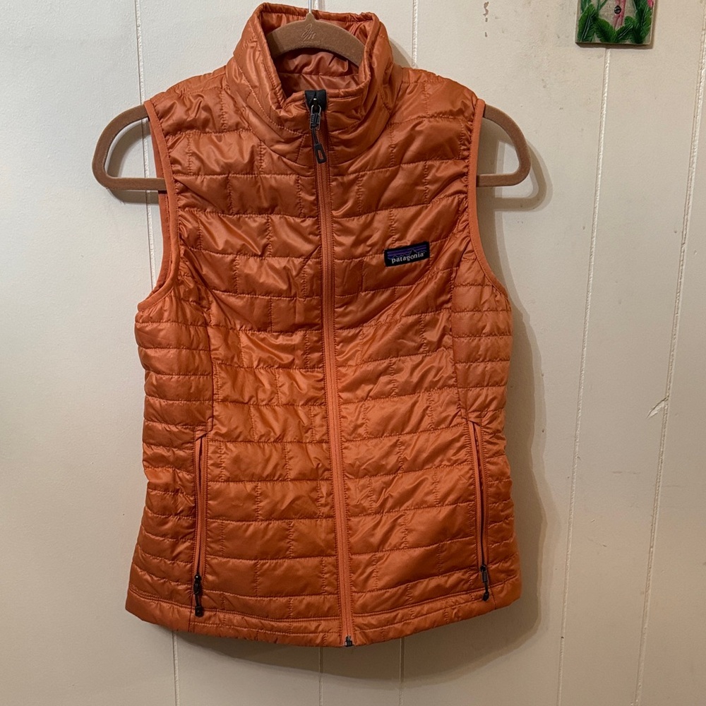 Patagonia Orange Puffer Vest